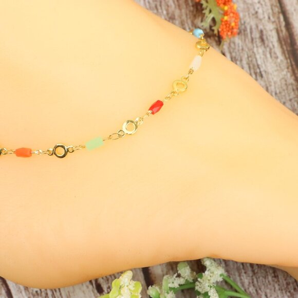 Dainty Anklet for Women – Elegant Everyday Jewelry & Perfect Gift | MLCRC1931 - Picture 2 of 10